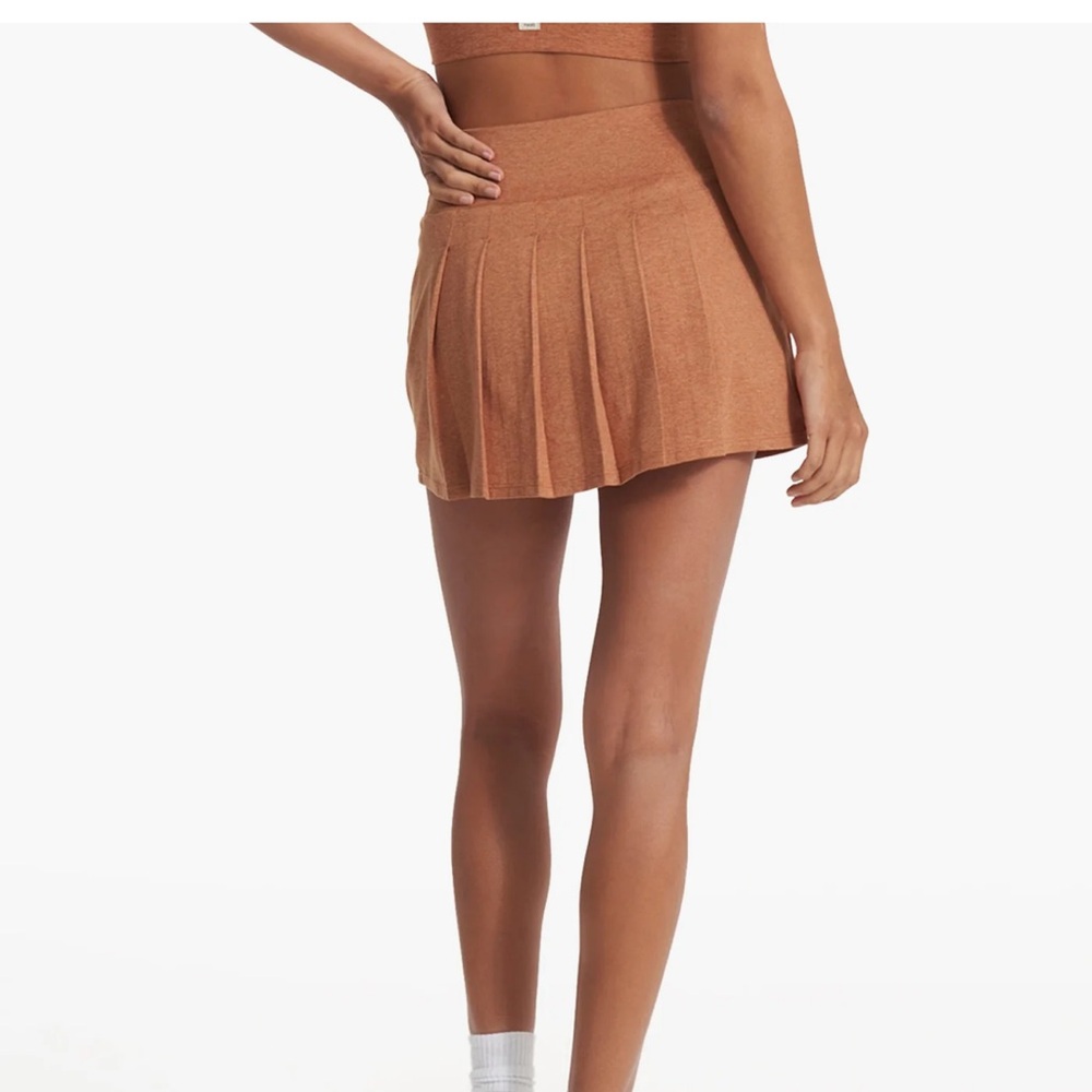 Vuori Heathered Rust Skater Skirt - Picture 6 of 8